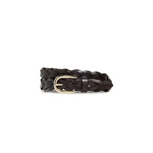 5461 Women's Braided Belt, Dark Carob, Brown